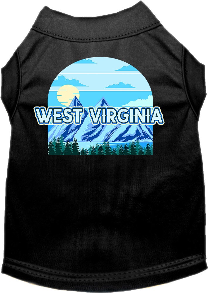 Pet Dog & Cat Screen Printed Shirt for Medium to Large Pets (Sizes 2XL-6XL), "West Virginia Trailblazer"