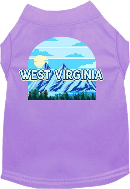 Pet Dog & Cat Screen Printed Shirt for Medium to Large Pets (Sizes 2XL-6XL), "West Virginia Trailblazer"