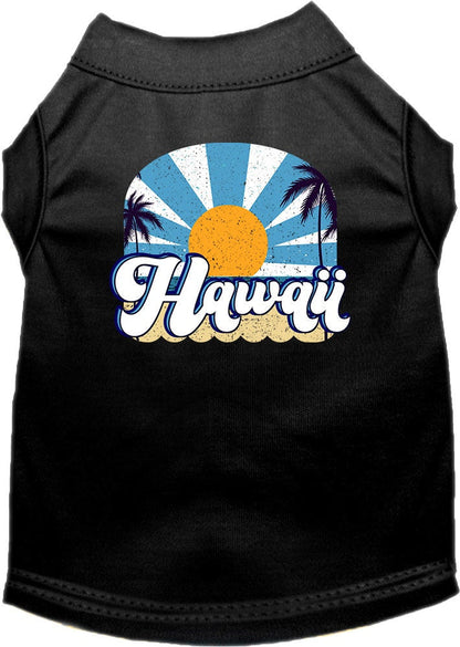 Pet Dog & Cat Screen Printed Shirt for Small to Medium Pets (Sizes XS-XL), "Hawaii Coast"