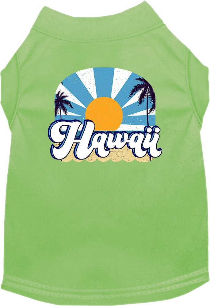 Pet Dog & Cat Screen Printed Shirt for Small to Medium Pets (Sizes XS-XL), "Hawaii Coast"