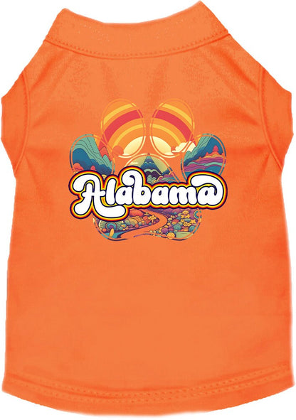 Pet Dog & Cat Screen Printed Shirt for Medium to Large Pets (Sizes 2XL-6XL), "Alabama Groovy Summit"