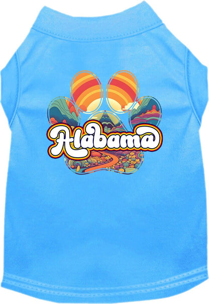 Pet Dog & Cat Screen Printed Shirt for Medium to Large Pets (Sizes 2XL-6XL), "Alabama Groovy Summit"