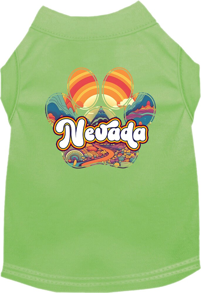 Camiseta serigrafiada para perros y gatos, para mascotas pequeñas y medianas (tallas XS a XL), "Nevada Groovy Summit"