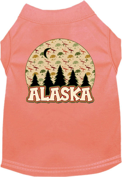 Pet Dog & Cat Screen Printed Shirt for Medium to Large Pets (Sizes 2XL-6XL), "Alaska Under The Stars"