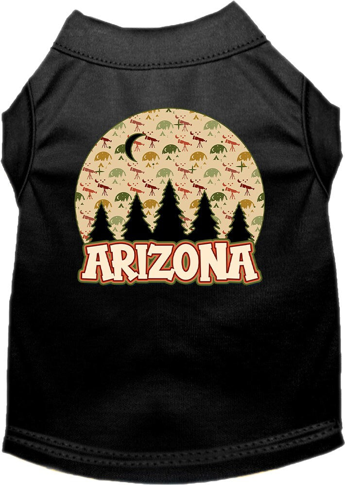 Pet Dog & Cat Screen Printed Shirt for Medium to Large Pets (Sizes 2XL-6XL), "Arizona Under The Stars"