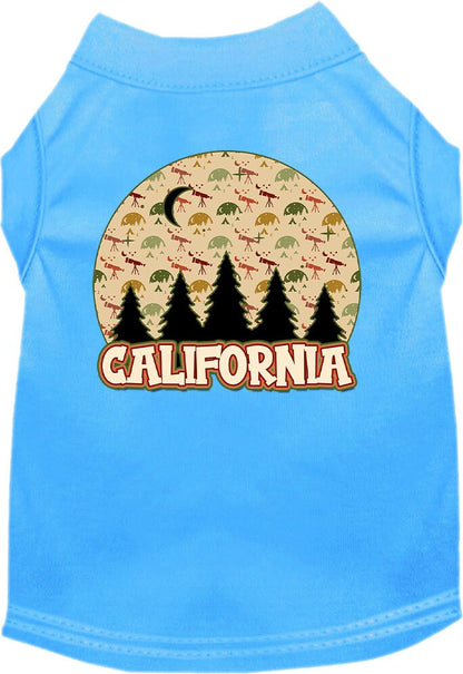 Pet Dog & Cat Screen Printed Shirt for Medium to Large Pets (Sizes 2XL-6XL), "California Under The Stars"