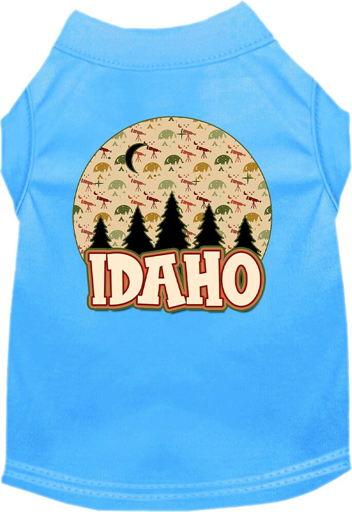 Pet Dog & Cat Screen Printed Shirt for Medium to Large Pets (Sizes 2XL-6XL), "Idaho Under The Stars"