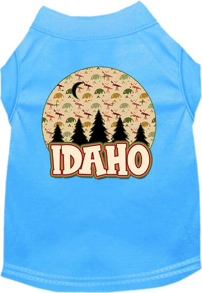 Pet Dog & Cat Screen Printed Shirt for Medium to Large Pets (Sizes 2XL-6XL), "Idaho Under The Stars"