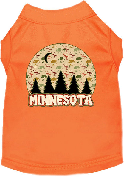 Pet Dog & Cat Screen Printed Shirt for Medium to Large Pets (Sizes 2XL-6XL), "Minnesota Under The Stars"