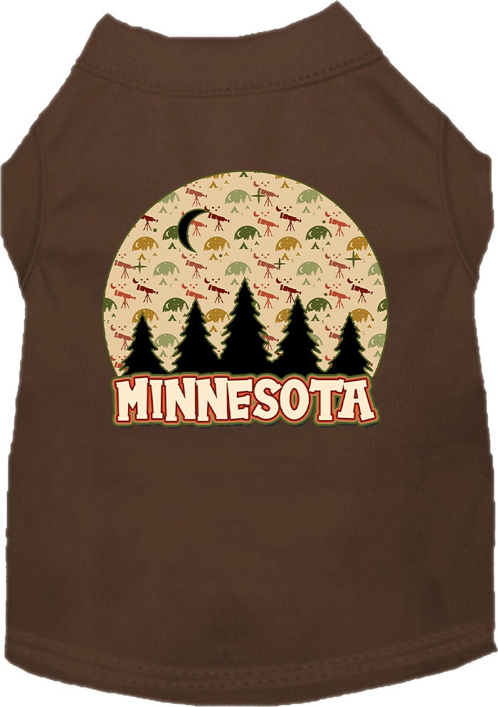 Pet Dog & Cat Screen Printed Shirt for Medium to Large Pets (Sizes 2XL-6XL), "Minnesota Under The Stars"