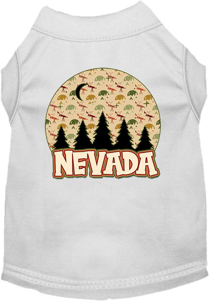 Camiseta serigrafiada para perros y gatos, para mascotas pequeñas y medianas (tallas XS a XL), "Nevada Under The Stars"