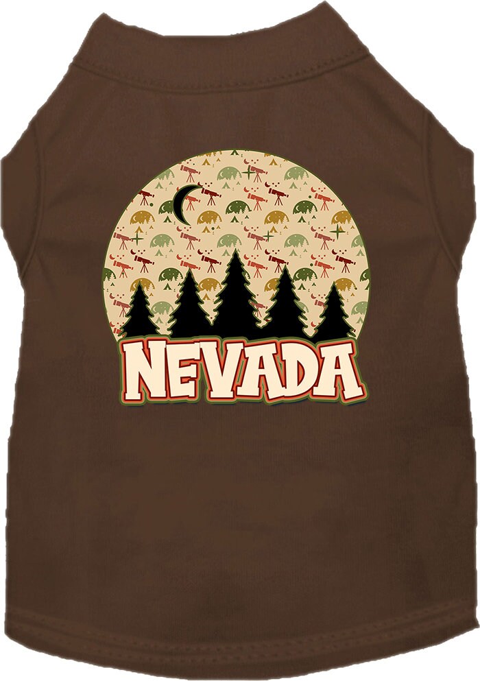 Camiseta serigrafiada para perros y gatos, para mascotas pequeñas y medianas (tallas XS a XL), "Nevada Under The Stars"