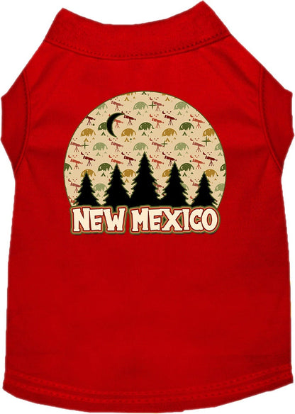 Pet Dog & Cat Screen Printed Shirt for Medium to Large Pets (Sizes 2XL-6XL), "New Mexico Under The Stars"