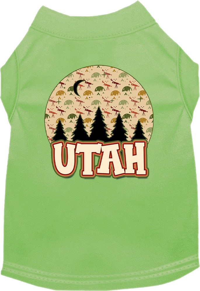 Camiseta serigrafiada para perros y gatos, para mascotas pequeñas y medianas (tallas XS a XL), "Utah Under The Stars"