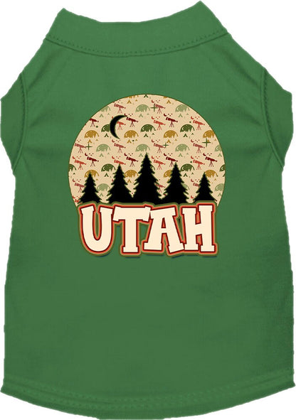 Pet Dog & Cat Screen Printed Shirt for Medium to Large Pets (Sizes 2XL-6XL), "Utah Under The Stars"