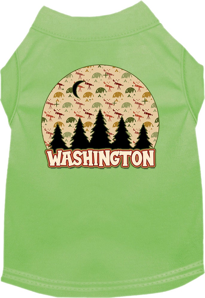 Camiseta serigrafiada para perros y gatos, para mascotas pequeñas y medianas (tallas XS a XL), "Washington Under The Stars"