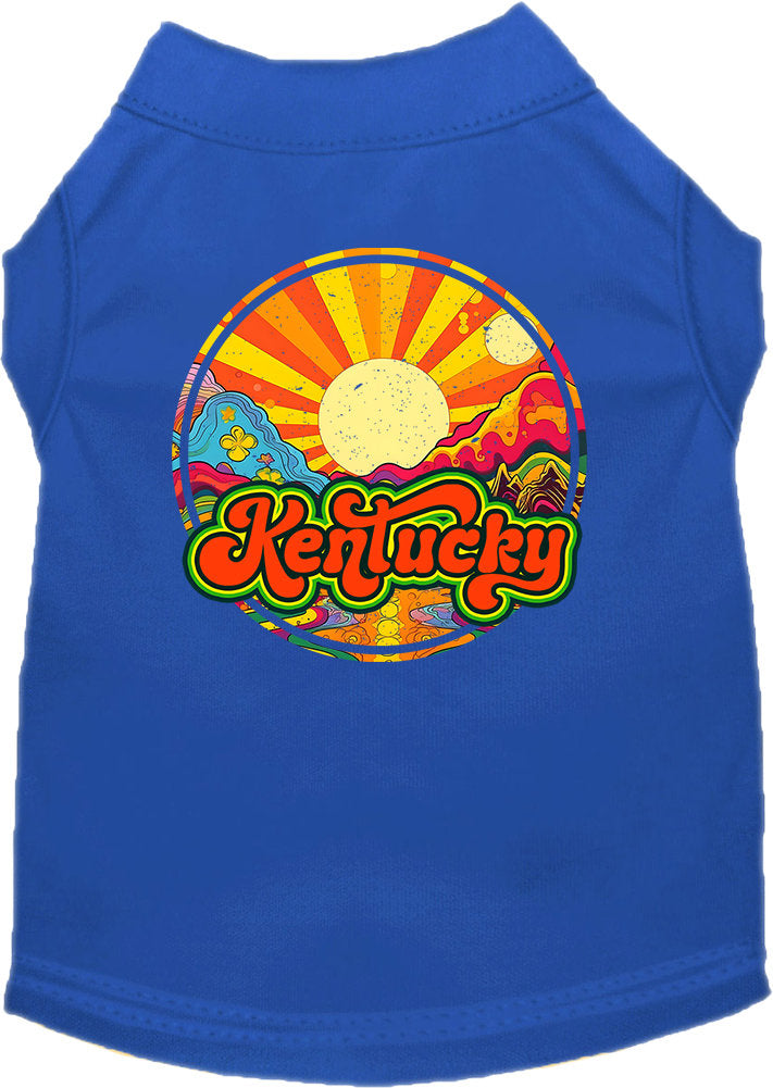 Camiseta serigrafiada para perros y gatos, para mascotas pequeñas y medianas (tallas XS a XL), "Kentucky Mellow Mountain"