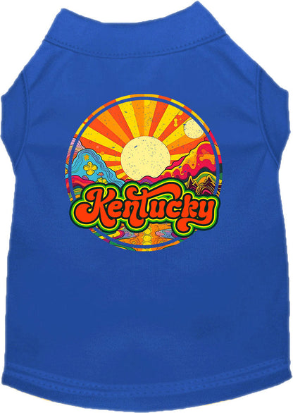 Camiseta serigrafiada para perros y gatos, para mascotas pequeñas y medianas (tallas XS a XL), "Kentucky Mellow Mountain"