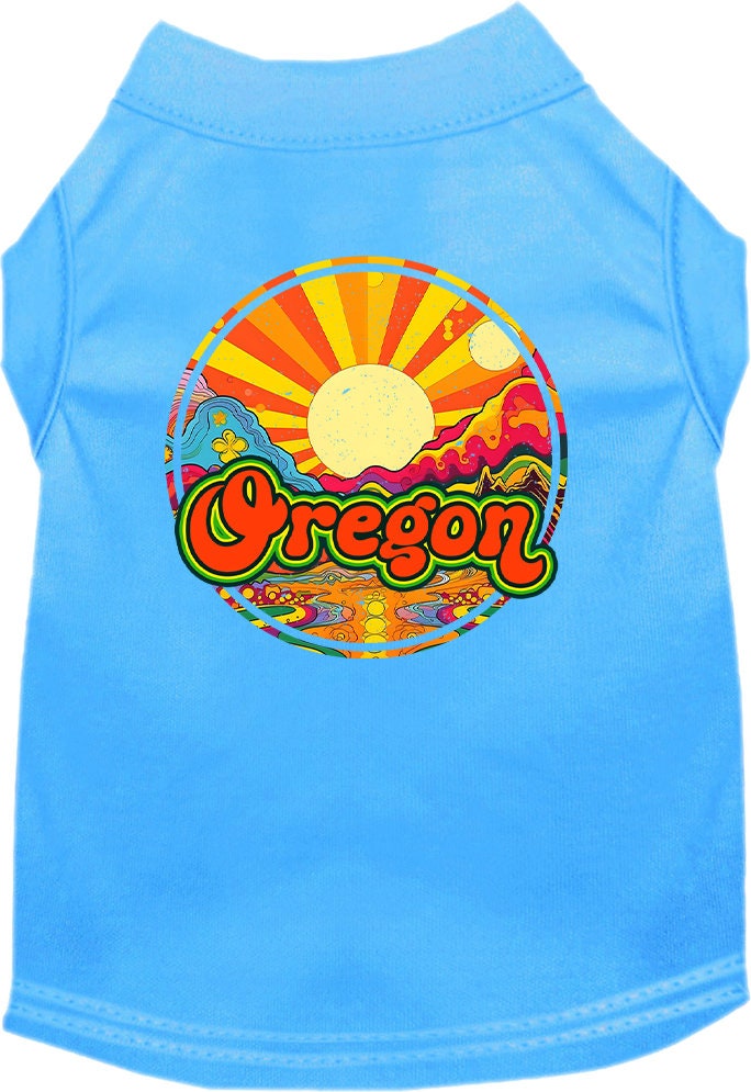 Pet Dog & Cat Screen Printed Shirt for Small to Medium Pets (Sizes XS-XL), "Oregon Mellow Mountain"