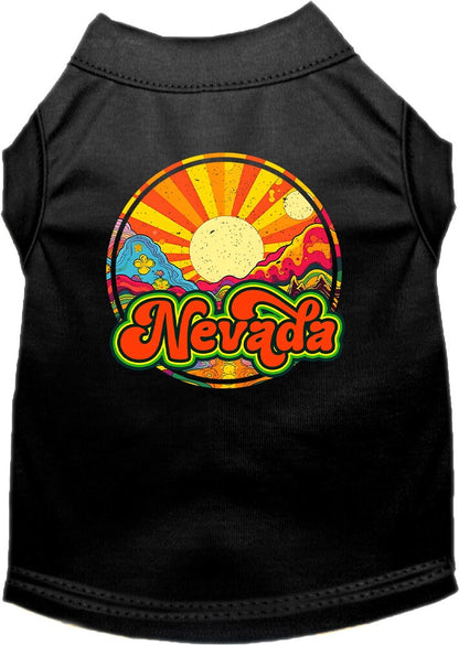 Pet Dog & Cat Screen Printed Shirt for Medium to Large Pets (Sizes 2XL-6XL), "Nevada Mellow Mountain"