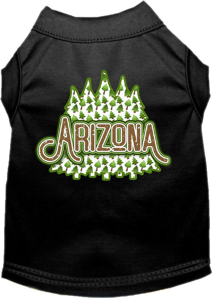 Pet Dog & Cat Screen Printed Shirt for Medium to Large Pets (Sizes 2XL-6XL), "Arizona Woodland Trees"