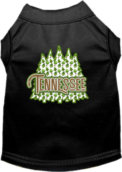 Pet Dog & Cat Screen Printed Shirt for Medium to Large Pets (Sizes 2XL-6XL), "Tennessee Woodland Trees"