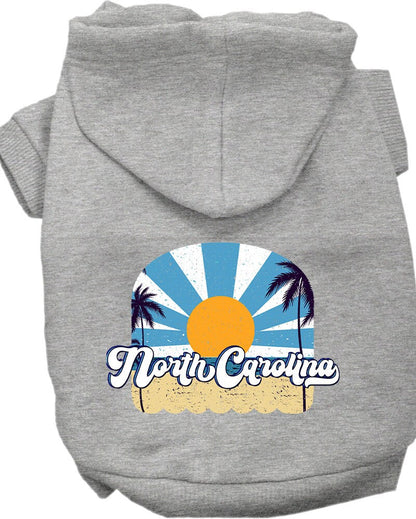 Pet Dog & Cat Screen Printed Hoodie for Small to Medium Pets (Sizes XS-XL), "North Carolina Coast"