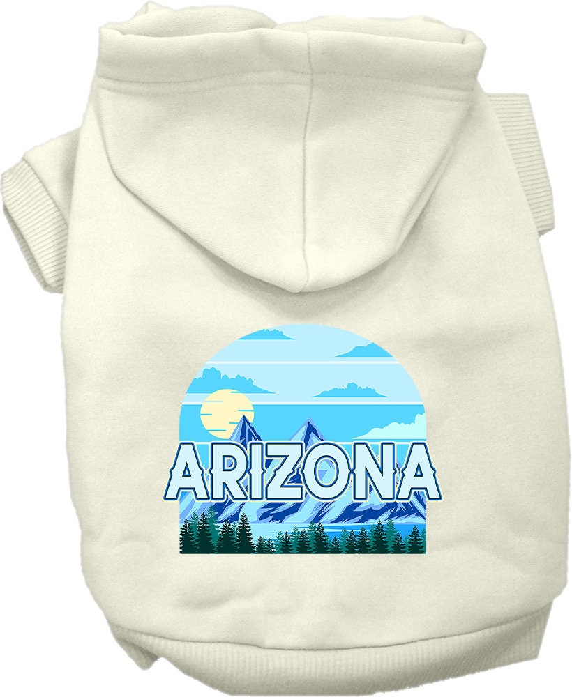 Pet Dog & Cat Screen Printed Hoodie for Small to Medium Pets (Sizes XS-XL), "Arizona Trailblazer"