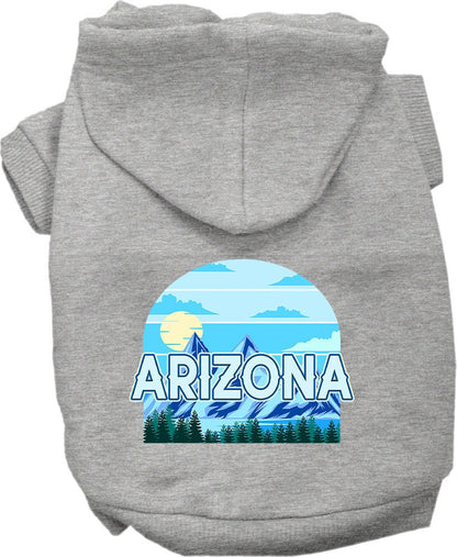 Pet Dog & Cat Screen Printed Hoodie for Small to Medium Pets (Sizes XS-XL), "Arizona Trailblazer"