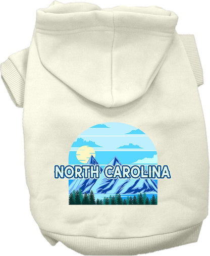 Pet Dog & Cat Screen Printed Hoodie for Small to Medium Pets (Sizes XS-XL), "North Carolina Trailblazer"