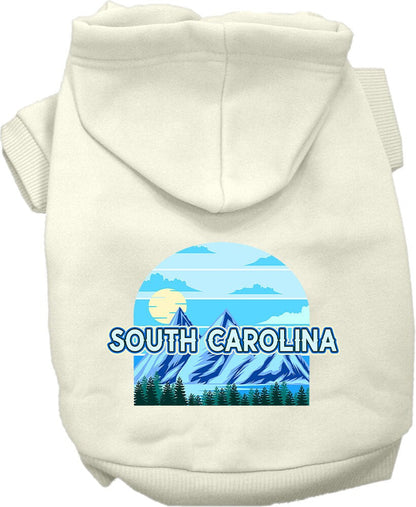 Sudadera con capucha serigrafiada para perros y gatos, para mascotas pequeñas y medianas (tallas XS a XL), "South Carolina Trailblazer"