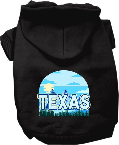 Sudadera con capucha serigrafiada para perros y gatos, para mascotas pequeñas y medianas (tallas XS a XL), "Texas Trailblazer"