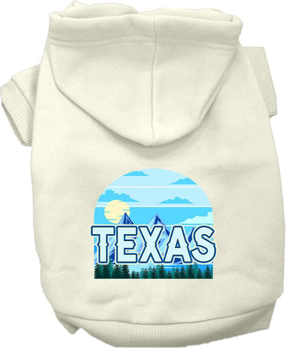 Sudadera con capucha serigrafiada para perros y gatos, para mascotas pequeñas y medianas (tallas XS a XL), "Texas Trailblazer"