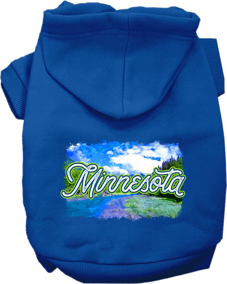 Camiseta serigrafiada para perros y gatos, para mascotas pequeñas y medianas (tallas XS a XL), "Minnesota Summer"