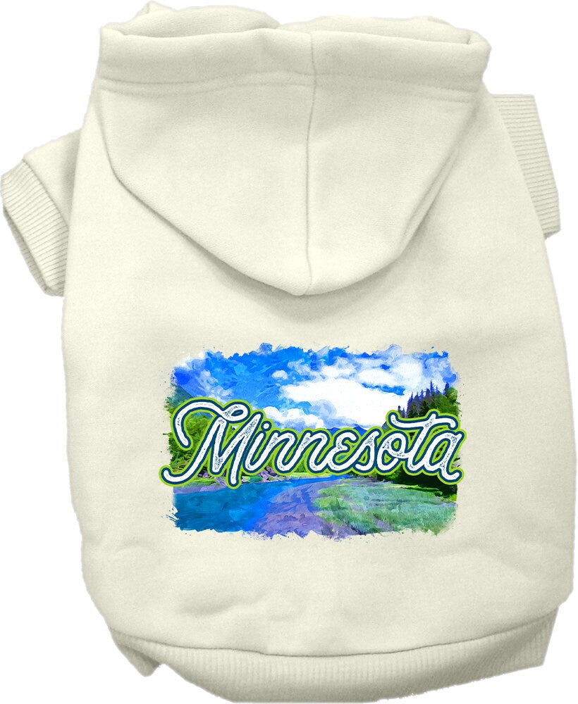 Camiseta serigrafiada para perros y gatos, para mascotas pequeñas y medianas (tallas XS a XL), "Minnesota Summer"