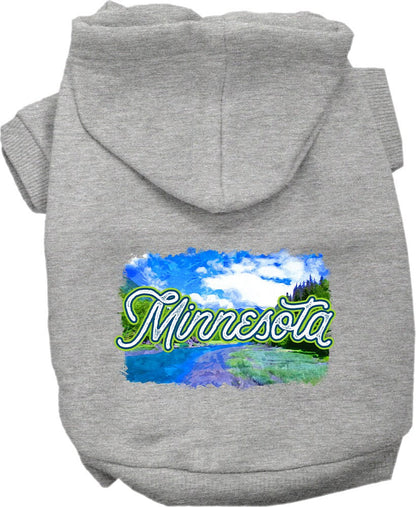 Camiseta serigrafiada para perros y gatos, para mascotas pequeñas y medianas (tallas XS a XL), "Minnesota Summer"