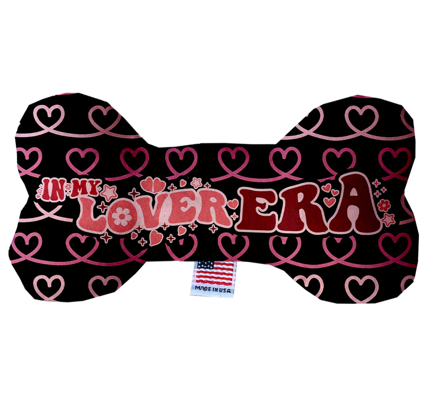 Peluche de hueso para mascotas y perros, "In My Lover Era"