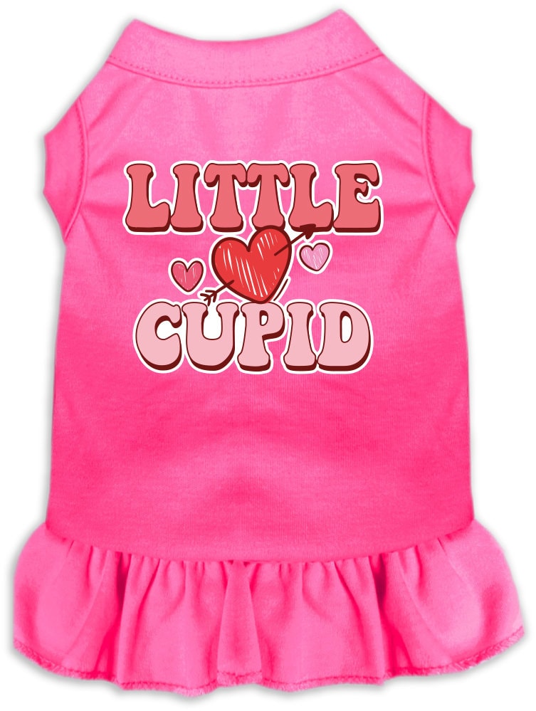 Pet Dog & Cat Screen Printed Dress "Little Cupid"