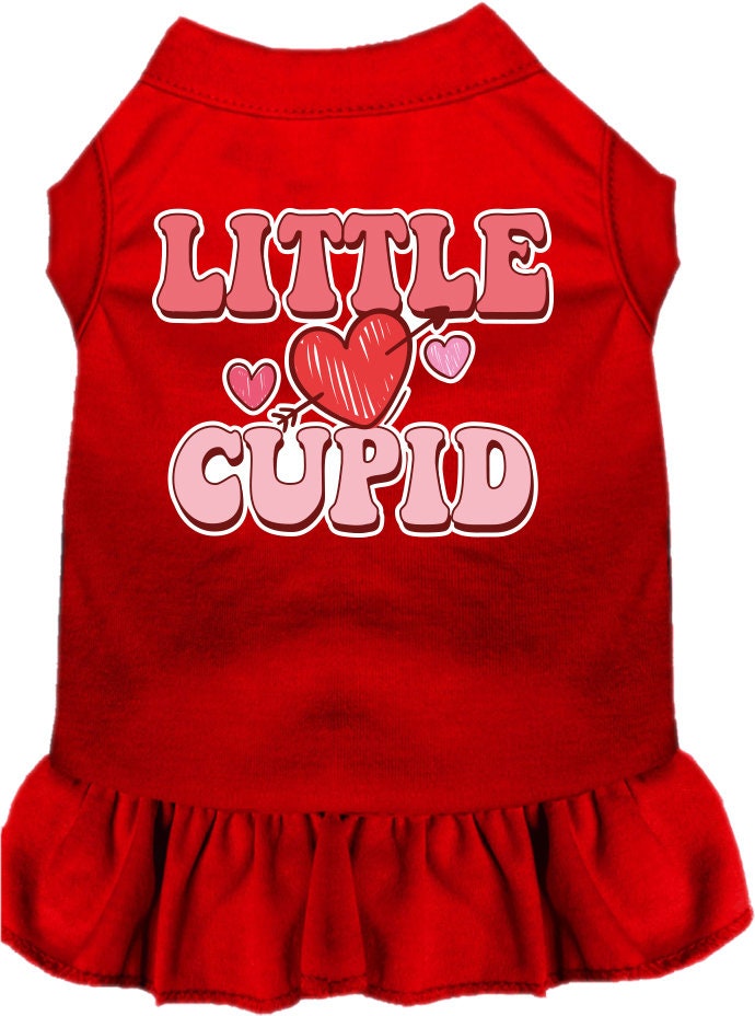 Pet Dog & Cat Screen Printed Dress "Little Cupid"