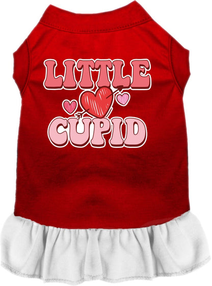 Pet Dog & Cat Screen Printed Dress "Little Cupid"