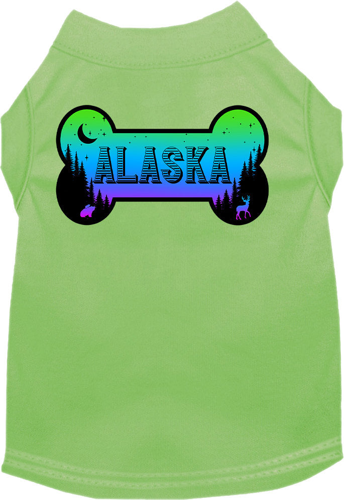 Pet Dog & Cat Screen Printed Shirt for Medium to Large Pets (Sizes 2XL-6XL), "Alaska Mountain Shades"