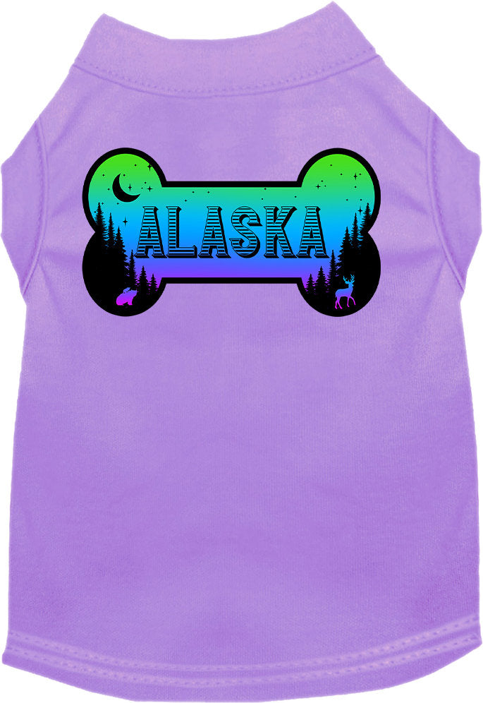 Pet Dog & Cat Screen Printed Shirt for Small to Medium Pets (Sizes XS-XL), "Alaska Mountain Shades"