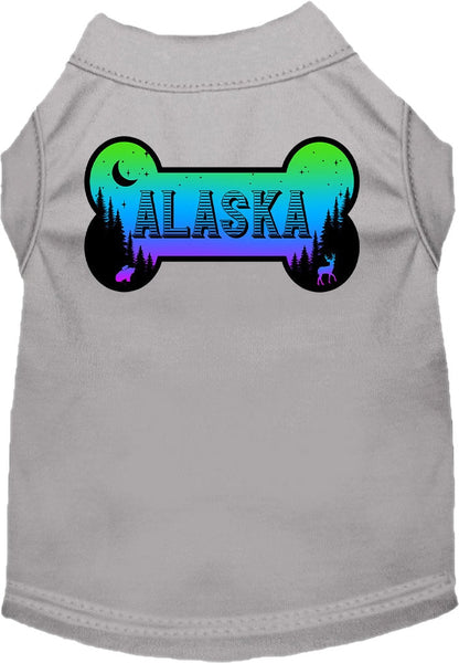 Pet Dog & Cat Screen Printed Shirt for Small to Medium Pets (Sizes XS-XL), "Alaska Mountain Shades"