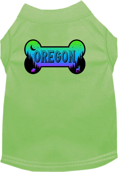 Pet Dog & Cat Screen Printed Shirt for Medium to Large Pets (Sizes 2XL-6XL), "Oregon Mountain Shades"