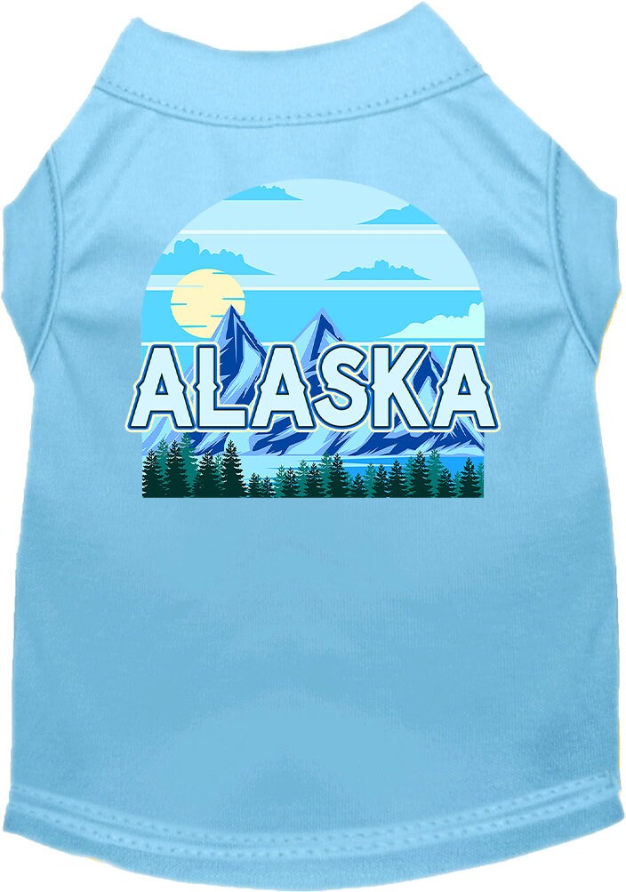 Pet Dog & Cat Screen Printed Shirt for Small to Medium Pets (Sizes XS-XL), "Alaska Trailblazer"