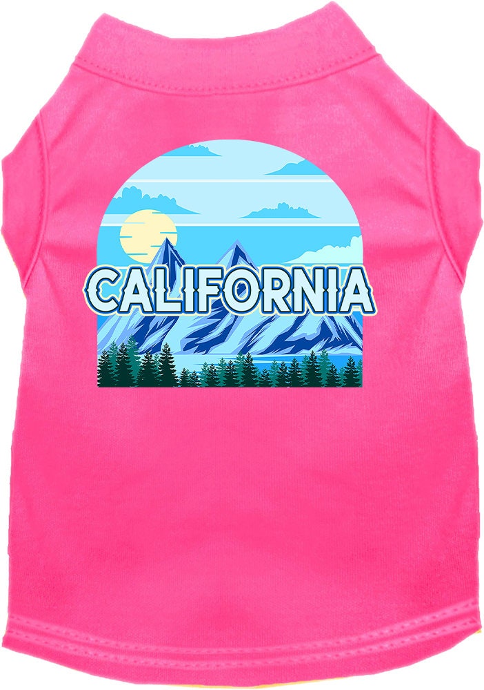 Pet Dog & Cat Screen Printed Shirt for Medium to Large Pets (Sizes 2XL-6XL), "California Trailblazer"