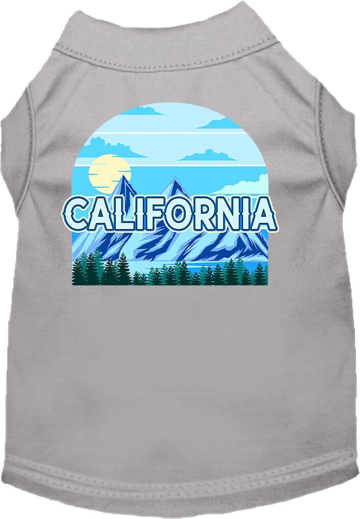 Pet Dog & Cat Screen Printed Shirt for Small to Medium Pets (Sizes XS-XL), "California Trailblazer"