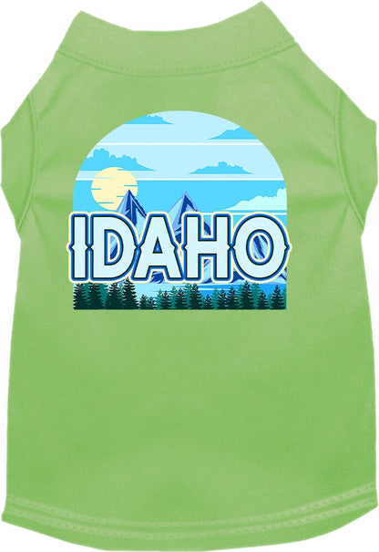 Camiseta serigrafiada para perros y gatos, para mascotas pequeñas y medianas (tallas XS a XL), "Idaho Trailblazer"