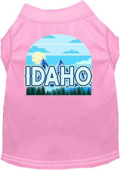 Pet Dog & Cat Screen Printed Shirt for Medium to Large Pets (Sizes 2XL-6XL), "Idaho Trailblazer"