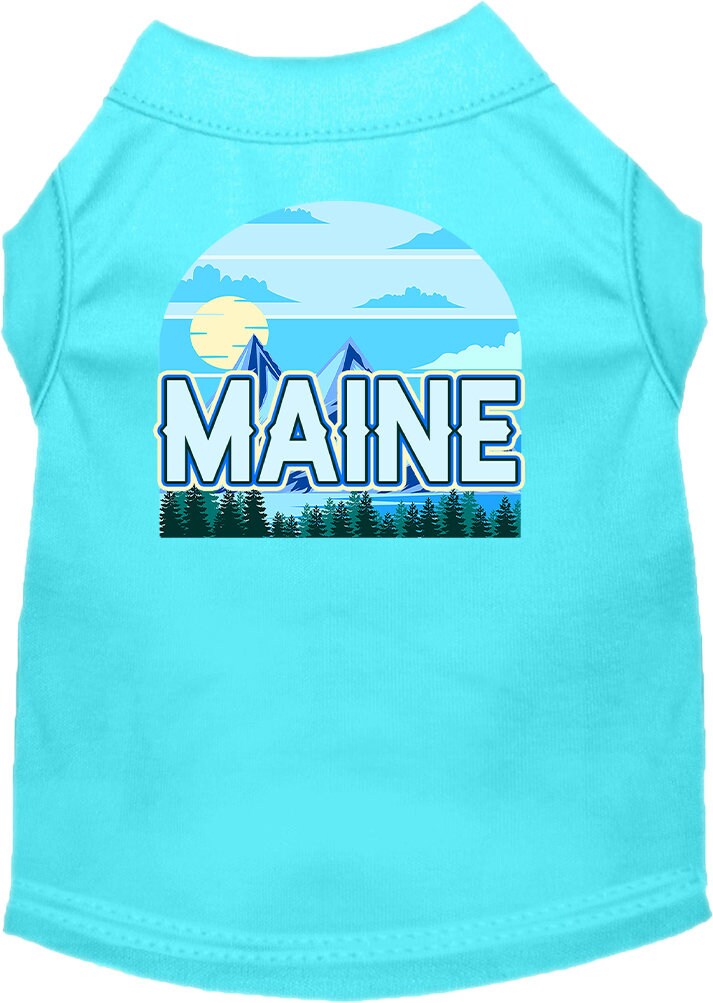 Pet Dog & Cat Screen Printed Shirt for Medium to Large Pets (Sizes 2XL-6XL), "Maine Trailblazer"